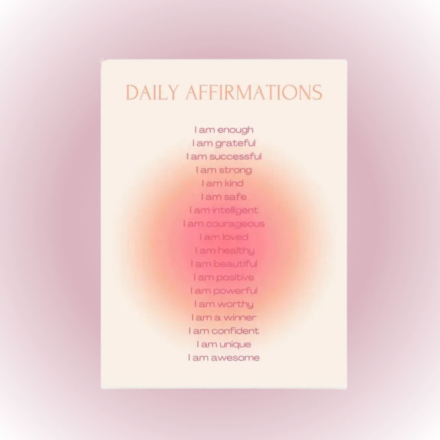 AFFIRMATIONS